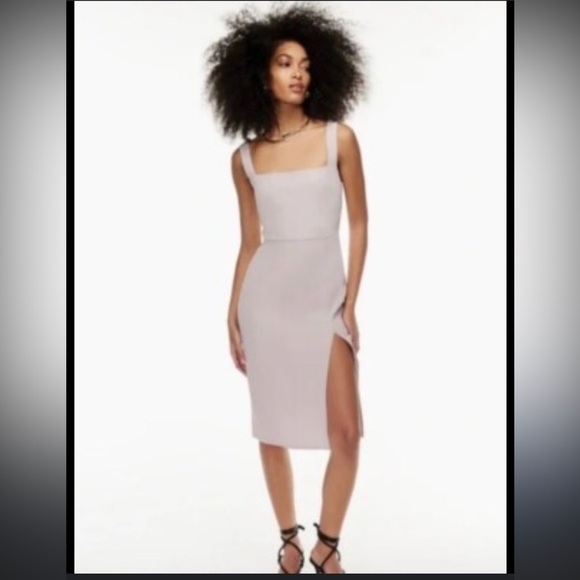 Aritzia Babaton ‘90s Slit Dress Munro Mauve size 4 - Picture 1 of 6